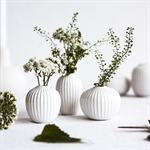 Kähler Hammershøi minivaser 3-pak hvid med blomster - Fransenhome